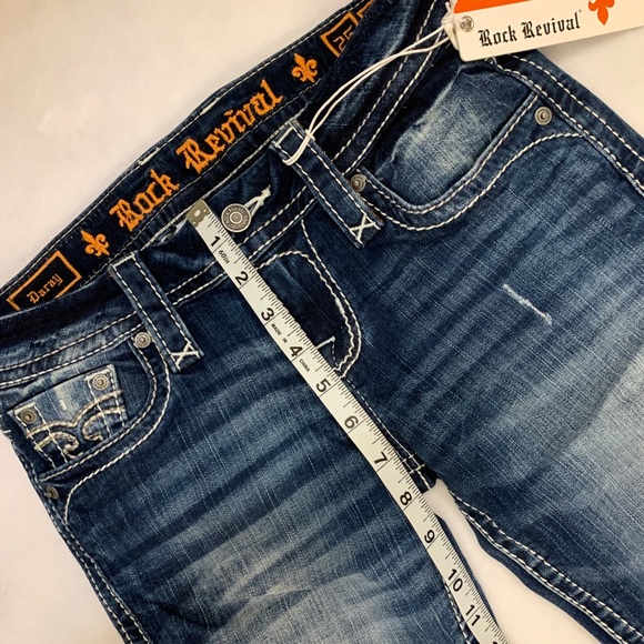 🆕 RARE Rock Revival SZ.25 Daray Stretchy SkinnyJeans NWT Pristine New Condition - Picture 10 of 15